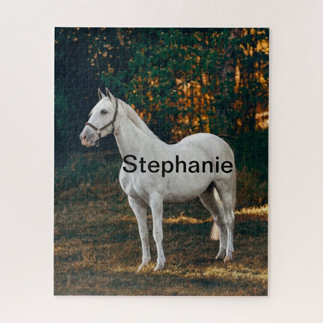 Horse in Paddock and farm horse lover, animal love Jigsaw Puzzle (Vertical)