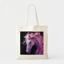 Horse in Pink and Purple Abstract Splendor 1