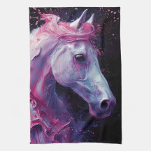 Horse in Pink and Purple Abstract Splendor 2