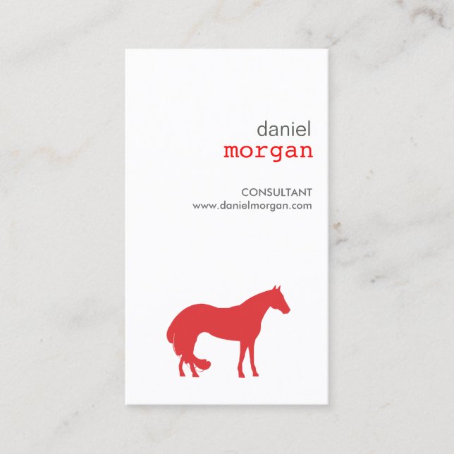 HORSE in RED Business Card (Front)