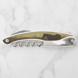Horse in Sunrise Wine Bottle Opener