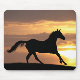 Horse In Sunset Mouse Mat