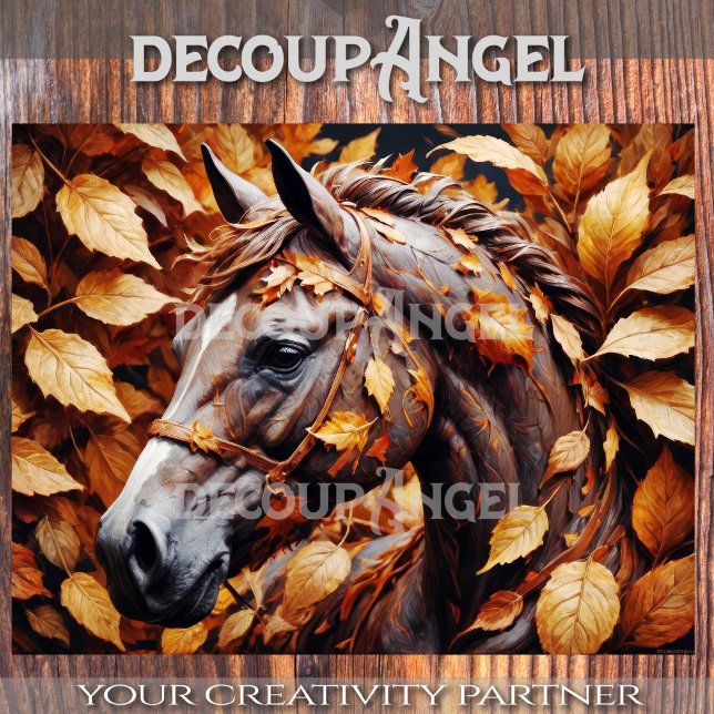 Horse in the Foliage Decoupage Tissue Paper (Creator Uploaded)