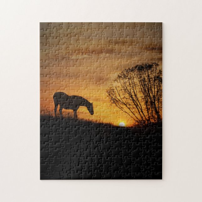 Horse in the Sunset Jigsaw Puzzle (Vertical)
