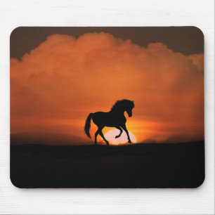 Horse in the Sunset Mouse Pad