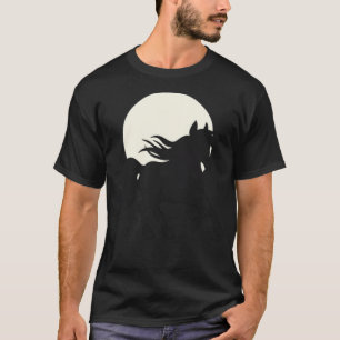 Horse in the sunset mustang western riding  T-Shirt