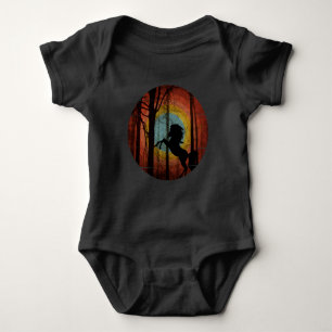 HORSE IN THE WOODS FOREST BABY BODYSUIT