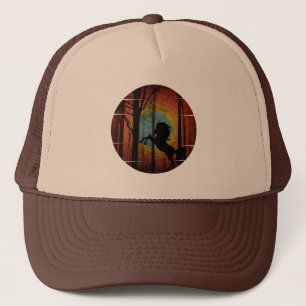 HORSE IN THE WOODS FOREST TRUCKER HAT