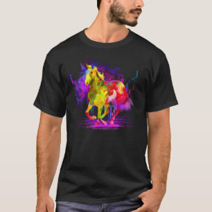 Horse in Watercolor gallop falkenstein T-Shirt