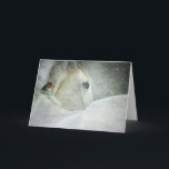 horse in winter greeting card<br><div class="desc">horse in winter greeting card</div>