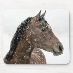 Horse in Winter Mouse Mat