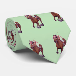 Horse is Winning Thoroughbred Tie