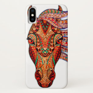 Horse jewel mosaic colorful cowgirl equestrian iPhone x case