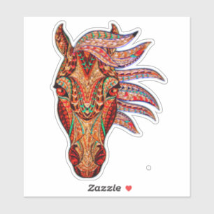 Horse jewel mosaic colourful cowgirl equestrian
