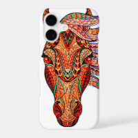 Horse jewel mosaic look colourful cowgirl