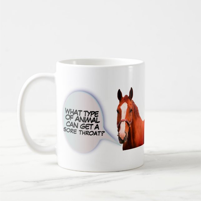 Horse Joke Coffee Mug (Left)