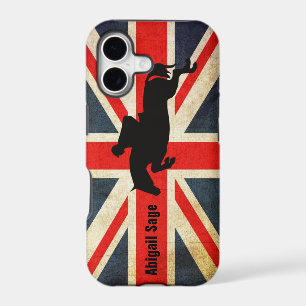Horse Jumper Union Jack Flag iPhone Case