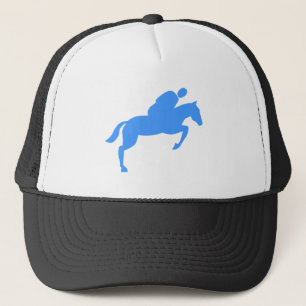 Horse Jumping - Baby Blue Trucker Hat