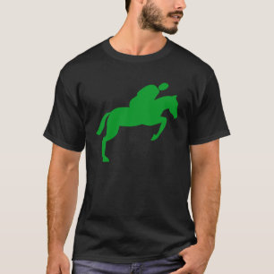Horse Jumping - Grass Green T-Shirt
