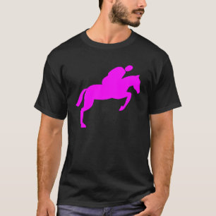 Horse Jumping - Magenta T-Shirt