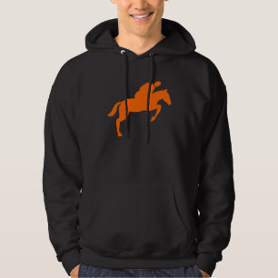 Horse Jumping - Orange Hoodie