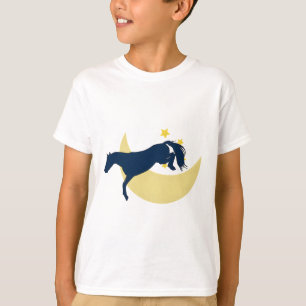 horse jumping over the moon T-Shirt