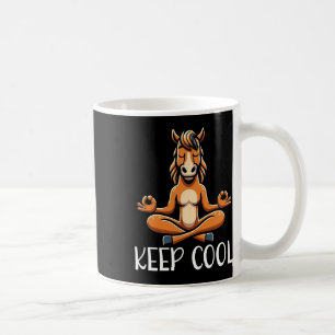 Horse Keep Cool Yoga Meditation _1 Coffee Mug
