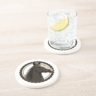horse label coaster
