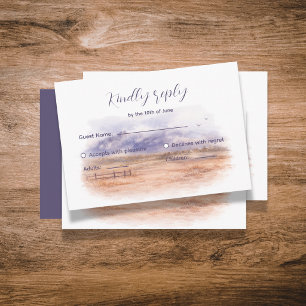 Horse Landscape Birthday Party RSVP Card