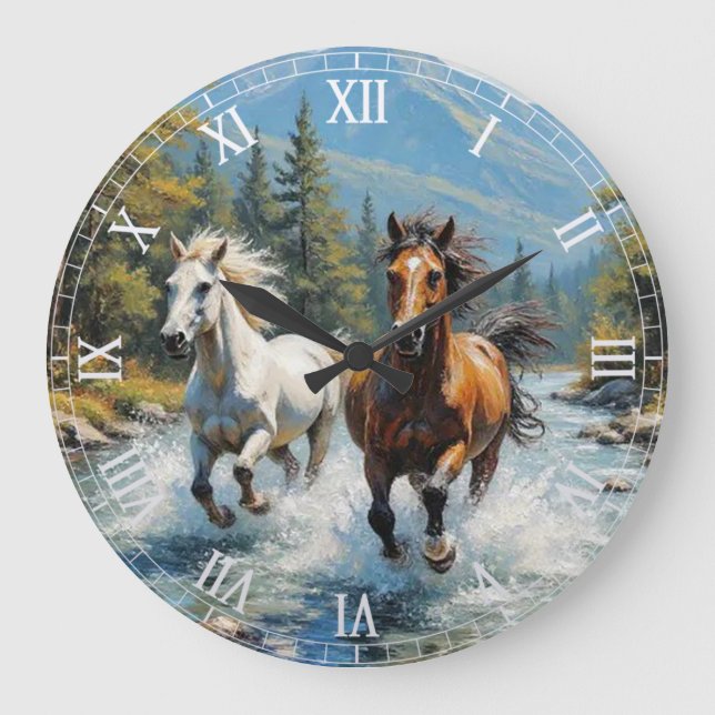 Horse Large Clock (Front)