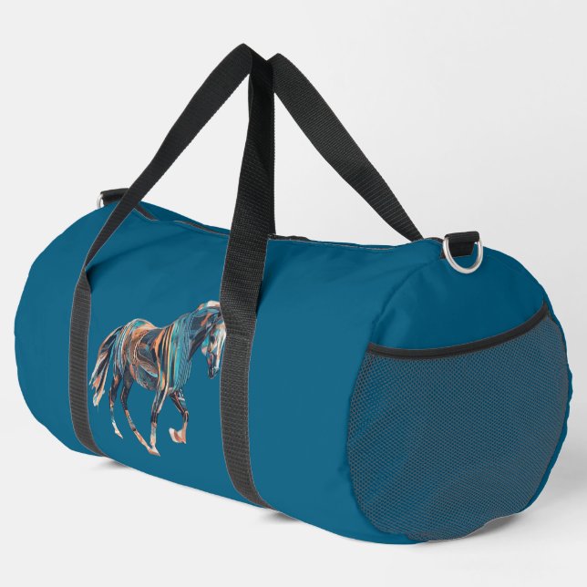 Horse Large Duffel Bag (Right Corner)
