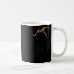 Horse Leopard Print Bandanna Horseback Riding Hors Coffee Mug