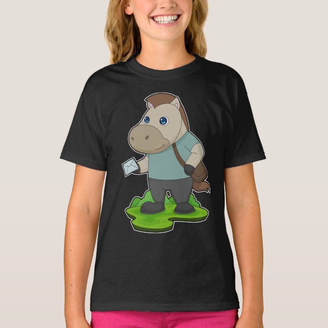 Horse Letter T-Shirt (Front)