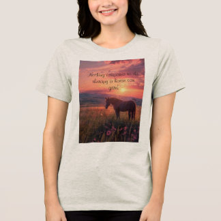 Horse life Tri-Blend shirt