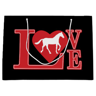 Horse Lobve Large Gift Bag