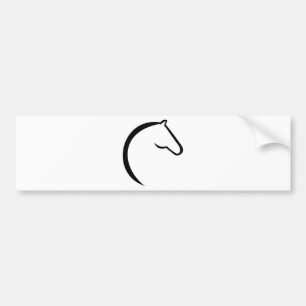 Horse logo bumper sticker