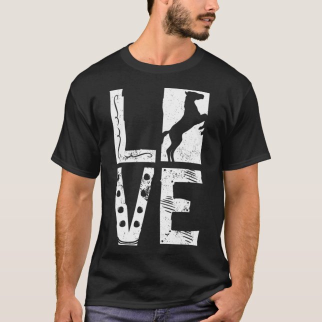 Horse Love, Horse Owner, Riding brand cool  T-Shirt (Front)