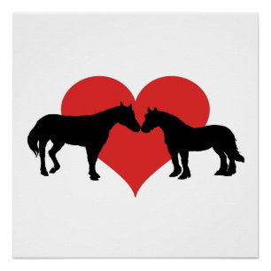 Horse love poster