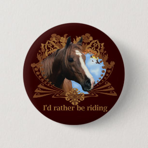 Horse Lover 6 Cm Round Badge