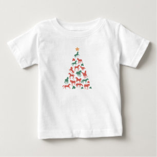 Horse Lover Animal Christmas, Christmas Farm Anima Baby T-Shirt