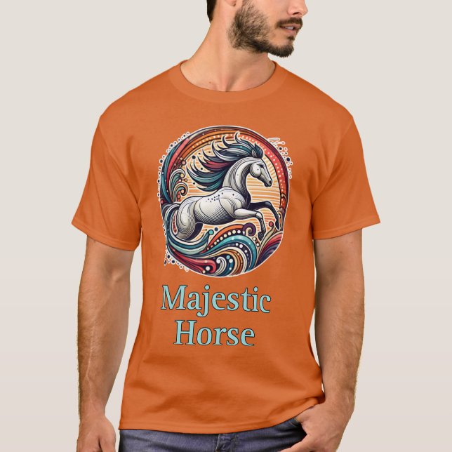 Horse Lover Art gift T-Shirt (Front)
