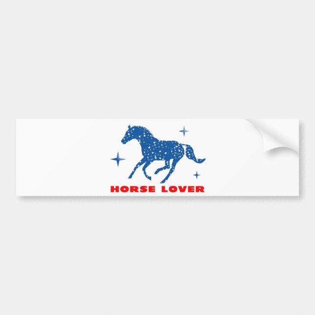 Horse Lover Bumper Sticker (Front)