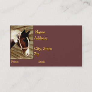 Horse-Lover Calling Card
