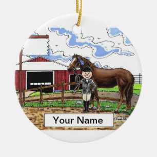 Horse Lover Ceramic Tree Decoration