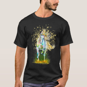 Horse Lover Cowgirl Rodeo Horseback Riding Equestr T-Shirt