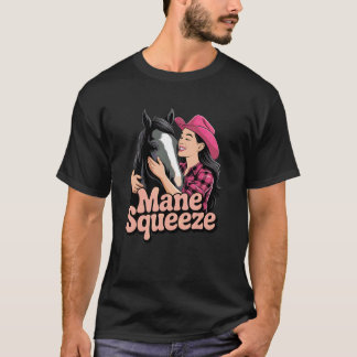 Horse Lover Cowgirl Western Rodeo Horseback Riding T-Shirt
