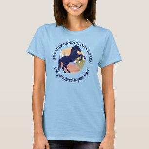 Horse lover desert cactus western personalised T-Shirt