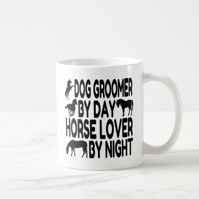 Horse Lover Dog Groomer Coffee Mug (Right)