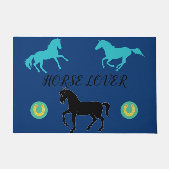 Horse Lover Doormat. Doormat (Front)