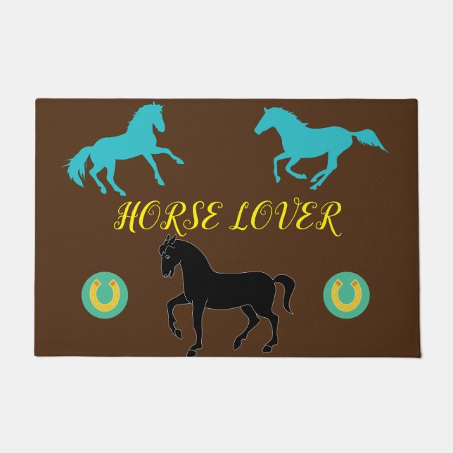 Horse Lover Doormat. Doormat (Front)